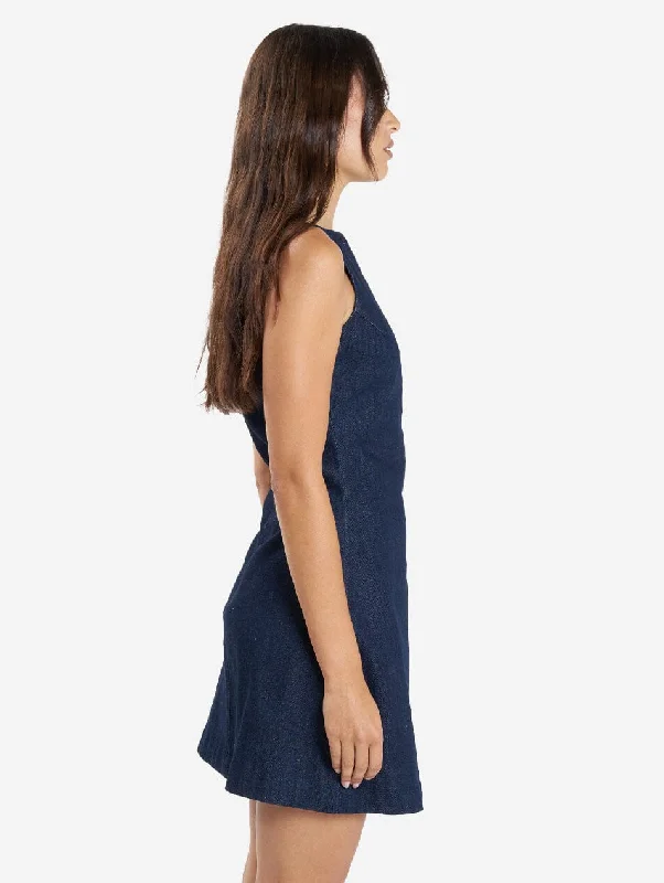 Alessia Denim Mini Dress - Raw Indigo