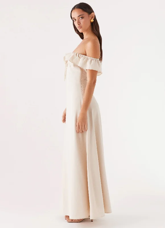 Amarosa Linen Maxi Dress - Natural