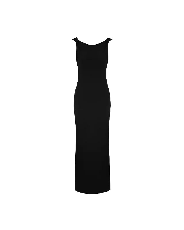 BLACK TIE GOWN BLACK BLACK