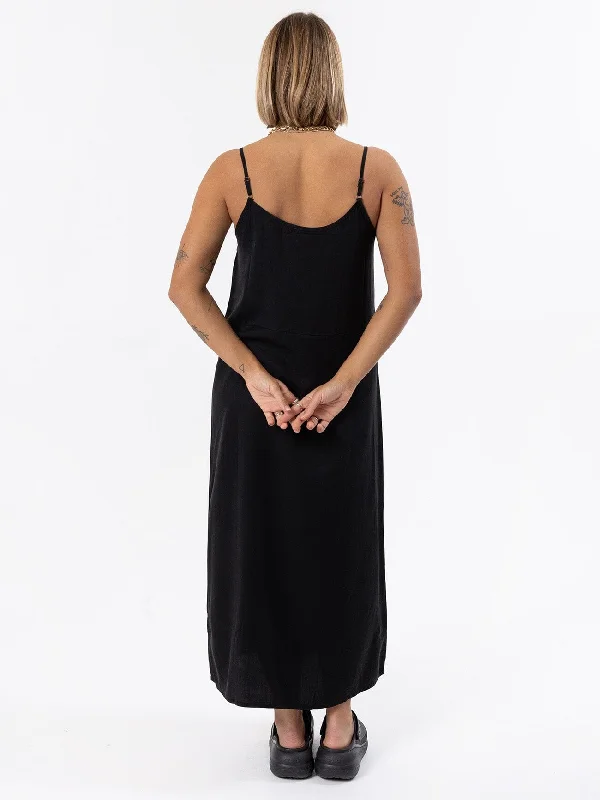 Breezy Slip Dress - Black