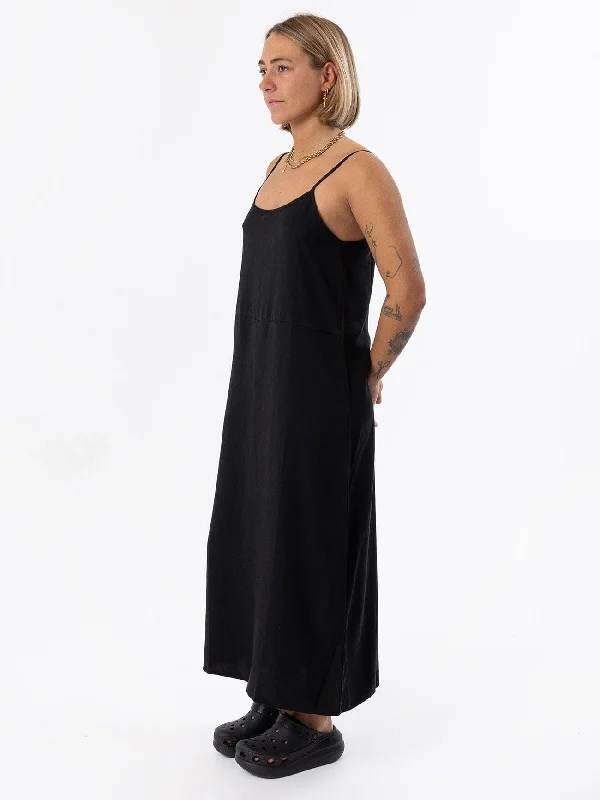 Breezy Slip Dress - Black