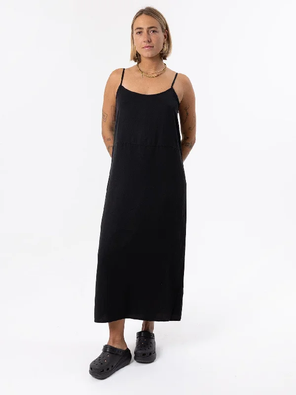 Breezy Slip Dress - Black