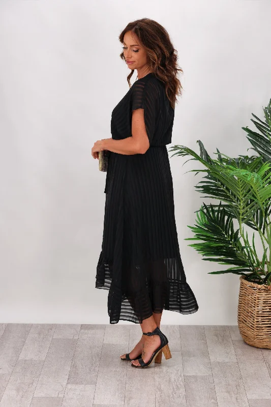 Celebration by Shine On Skylah Midi Dress Black