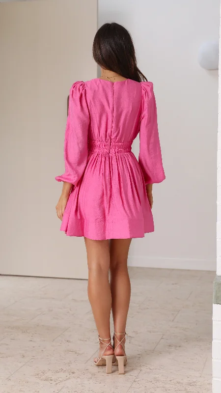 Charlotte Mini Dress - Pink