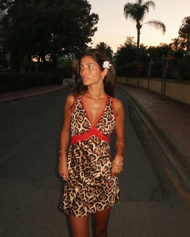 PRE-ORDER Cheetah Charm Mini Dress