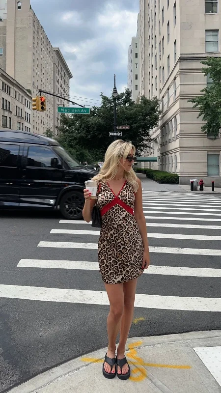 PRE-ORDER Cheetah Charm Mini Dress