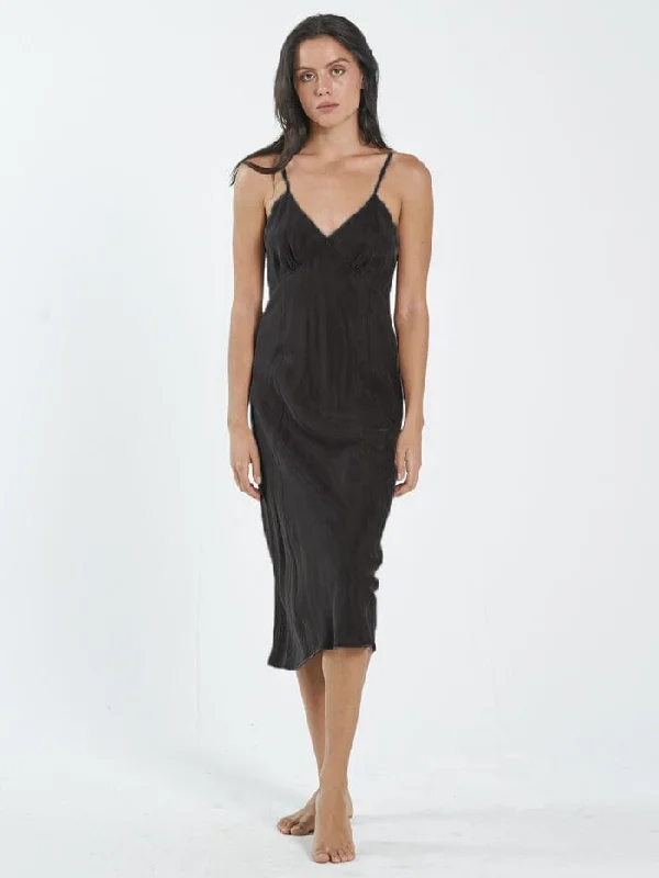 Chelsea Slip Dress - Black