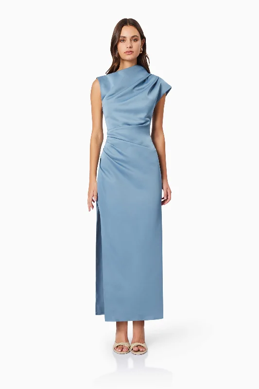 Coralie Maxi Gown in Blue