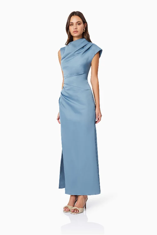 Coralie Maxi Gown in Blue