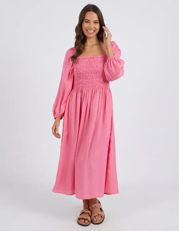 Elm Dusk Midi Dress Pink Lemonade