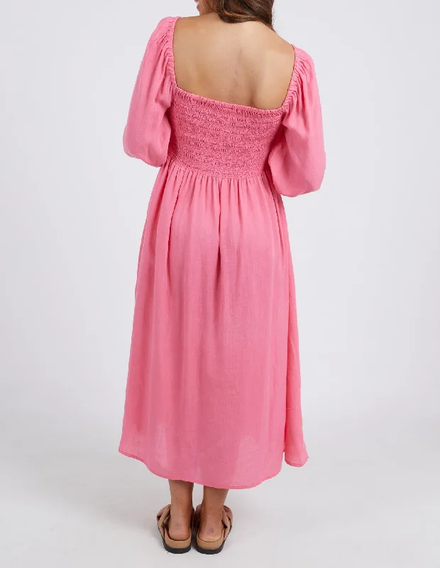 Elm Dusk Midi Dress Pink Lemonade