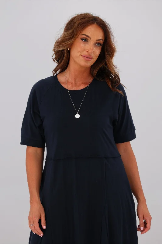 Elm York Midi Dress Navy