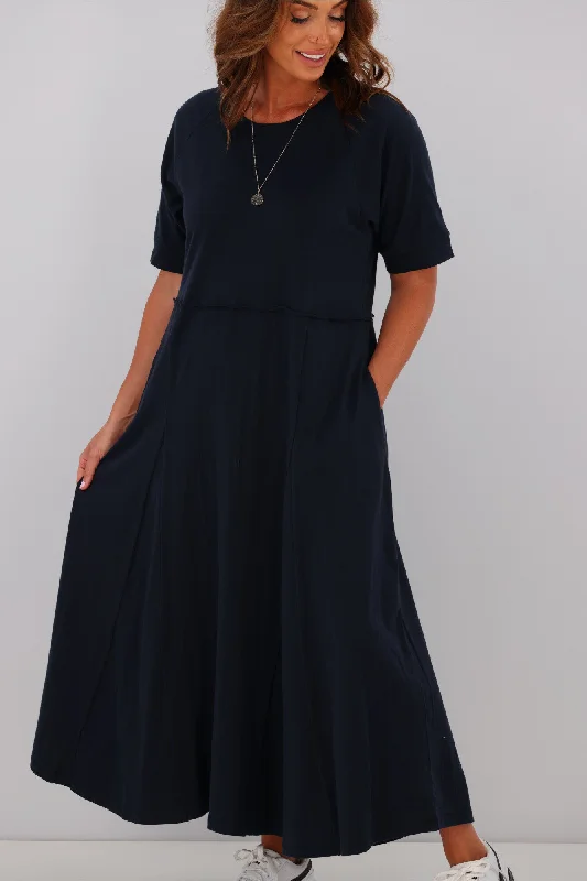 Elm York Midi Dress Navy