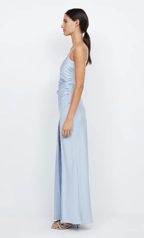 ETERNITY SCOOP MAXI DRESS - DUSTY BLUE