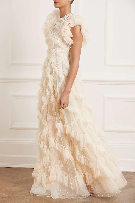 Genevieve Ruffle Gown