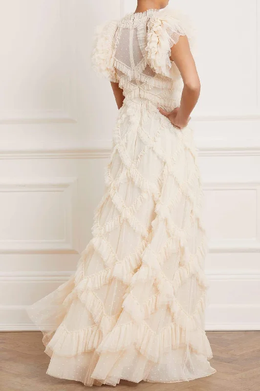 Genevieve Ruffle Gown