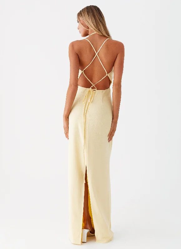 Indi Maxi Dress - Yellow