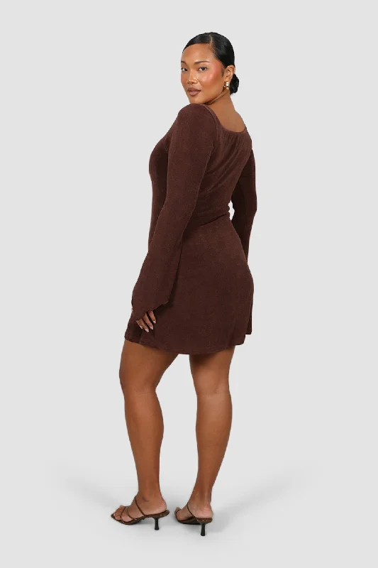 KENZIE MINI DRESS ESPRESSO