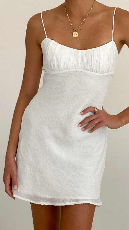 Galina Mini Dress - White