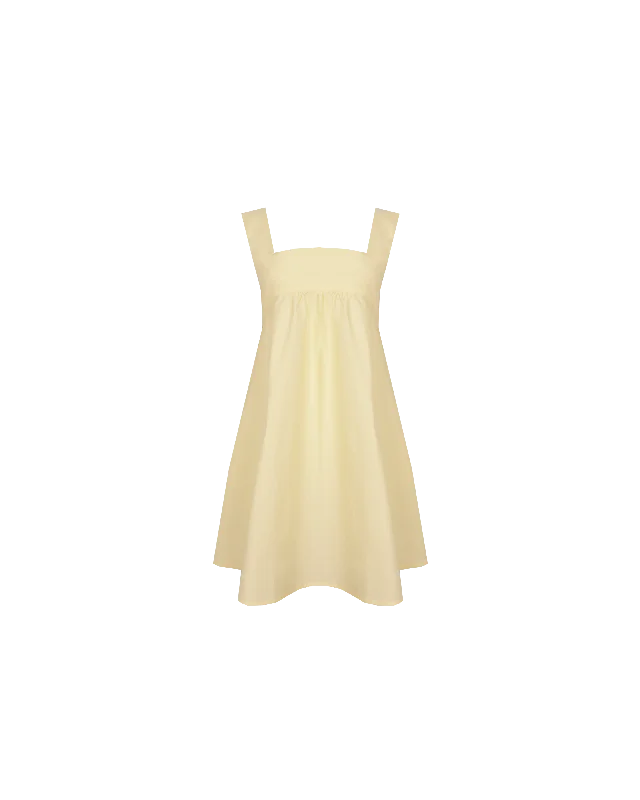 MARGIE TIE MINI DRESS BUTTER