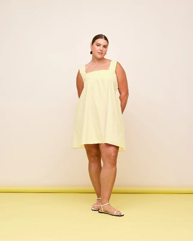 MARGIE TIE MINI DRESS BUTTER