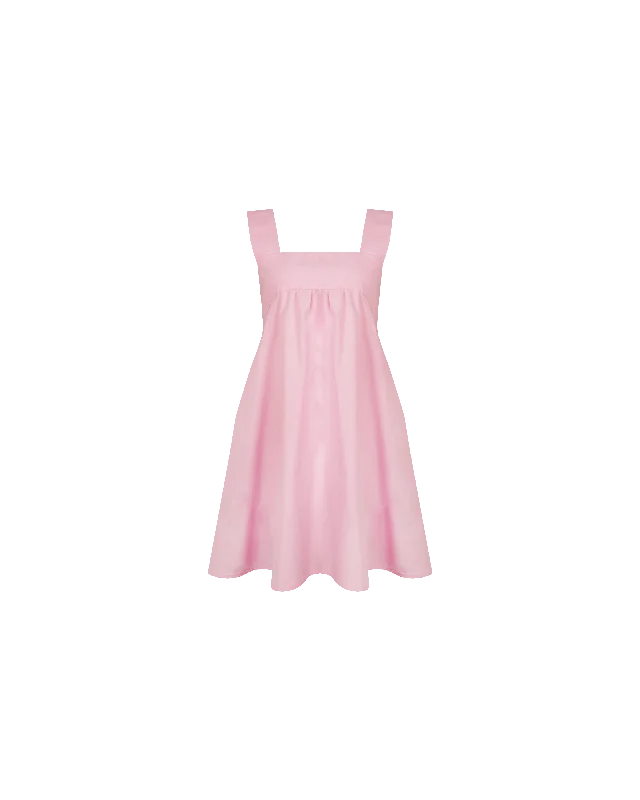 MARGIE TIE MINI DRESS PINK