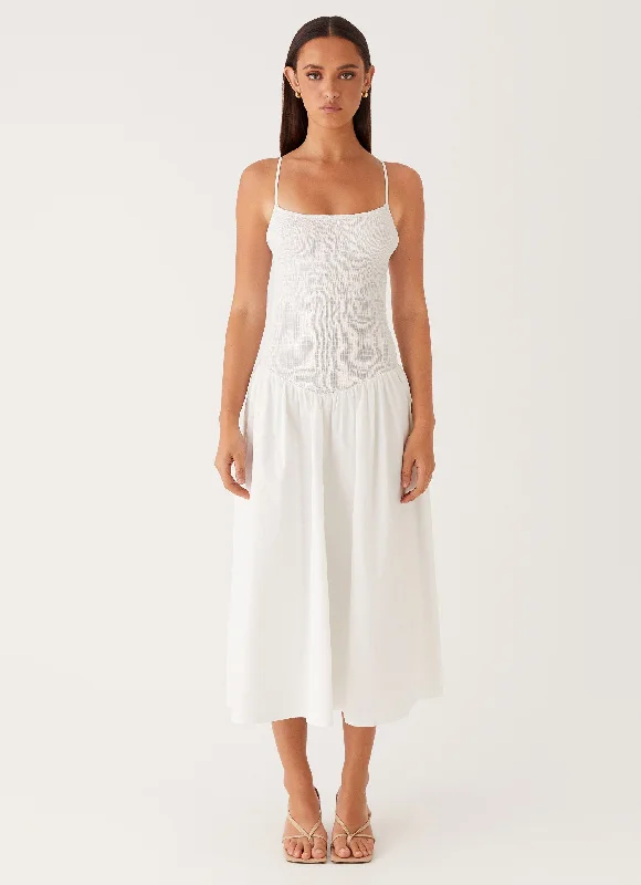 Natalyi Midi Dress - White