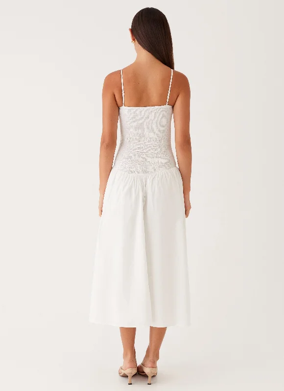 Natalyi Midi Dress - White