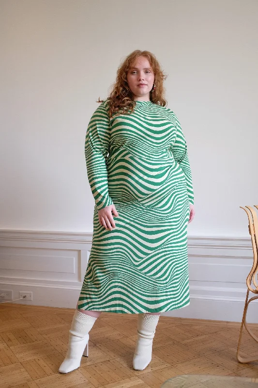 Nikki Dress - Algae Swirl