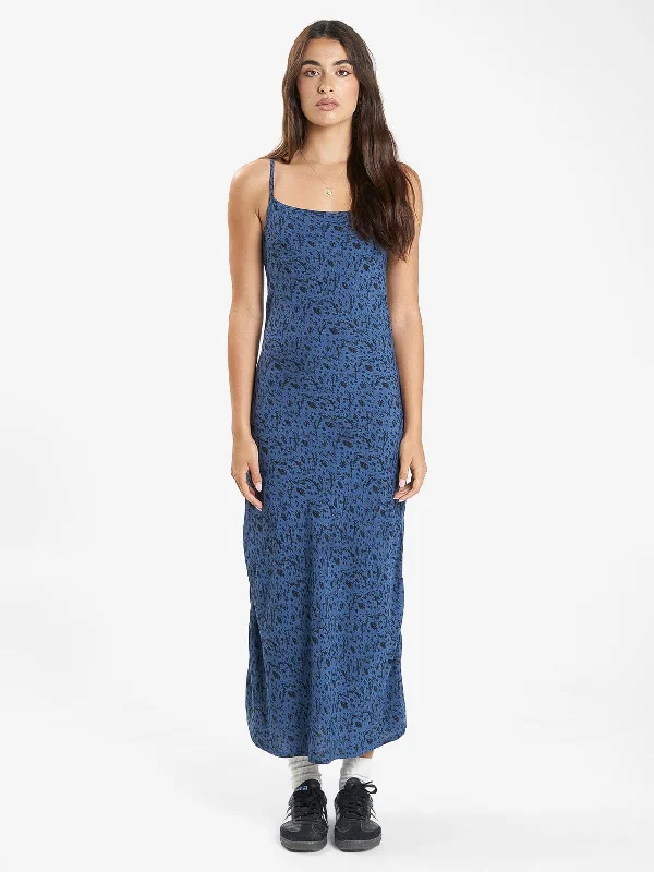 Rue Bias Dress - Ensign Blue