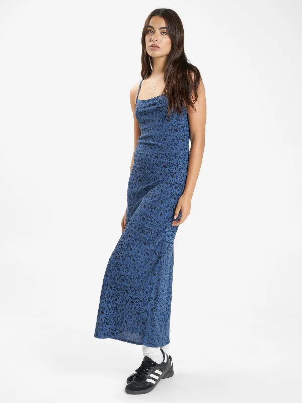 Rue Bias Dress - Ensign Blue