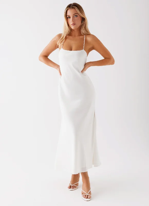 Runway Royalty Maxi Dress - White