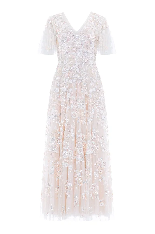 Sequin Paradise Short Sleeve Gown