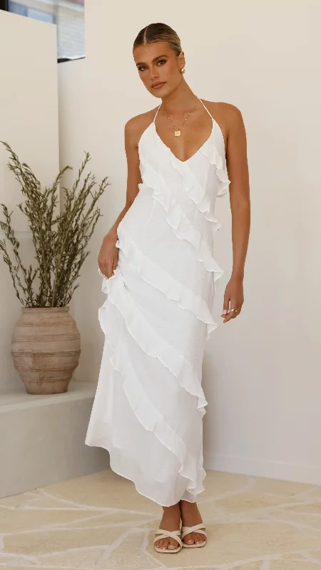 Sophia Maxi Dress - White