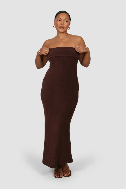 SURI MIDI DRESS ESPRESSO