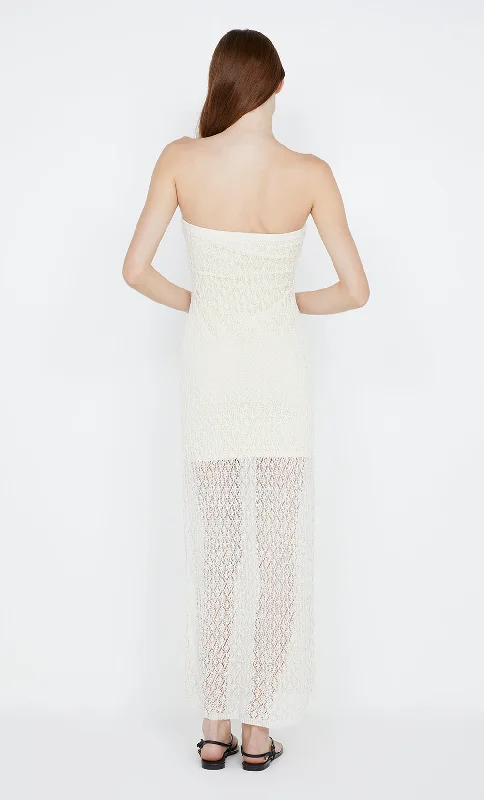 AURORA STRAPLESS DRESS - IVORY