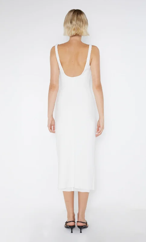 BE MINE SQUARE NECK DRESS - IVORY