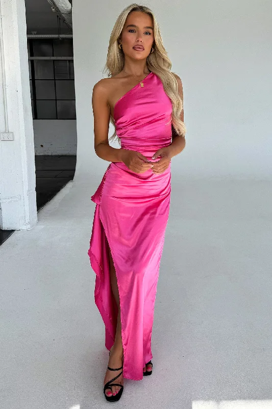 Elianna Maxi Dress - Hot Pink