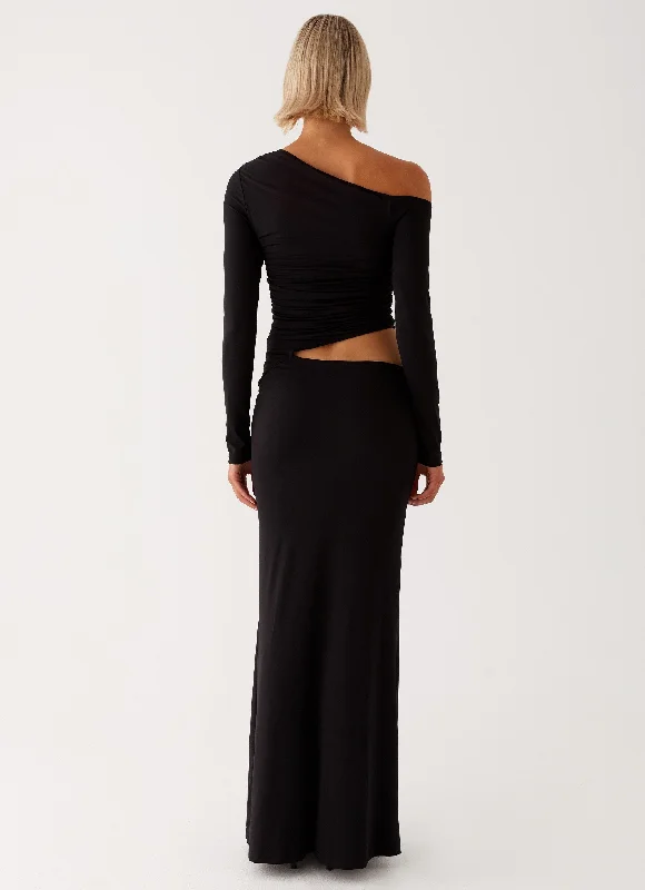 Good Vibrations Maxi Dress - Black