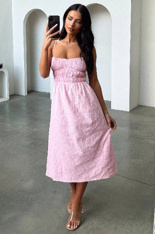 Mik Midi Dress - Pink