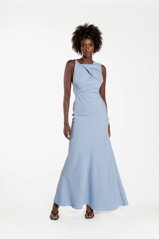 One Fell Swoop Kota Maxi Dress - Denim Blue