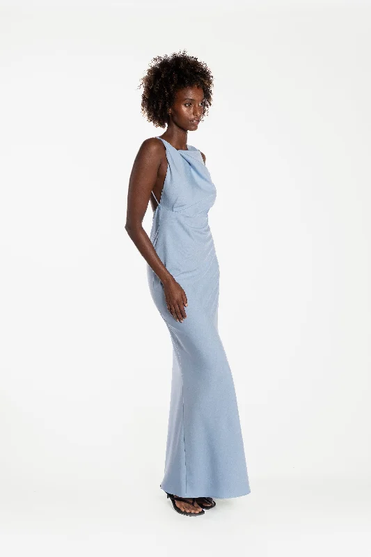 One Fell Swoop Kota Maxi Dress - Denim Blue