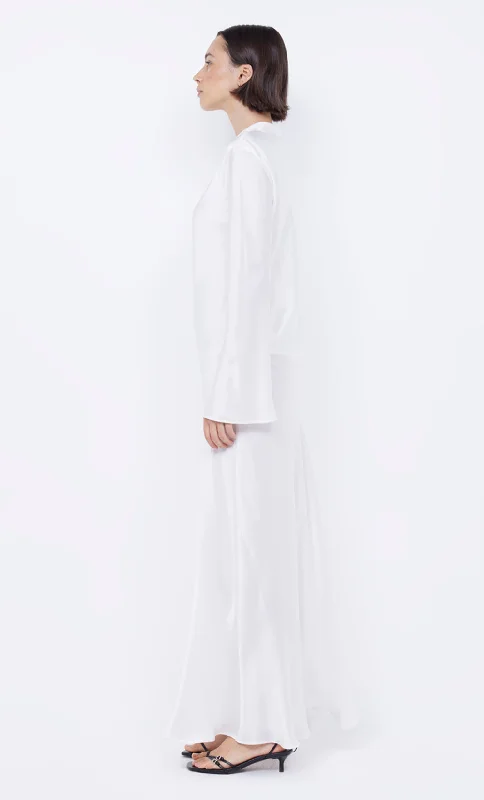 ORLA LONG SLEEVE MAXI DRESS - IVORY