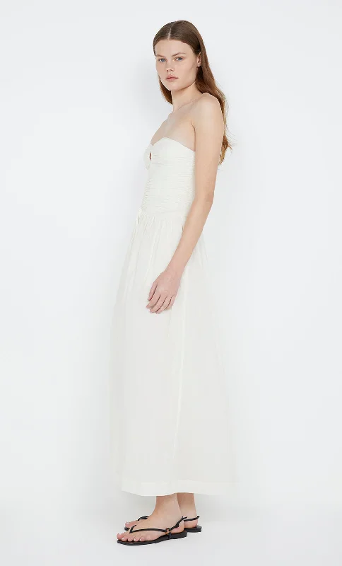 PALMER STRAPLESS MAXI  - IVORY