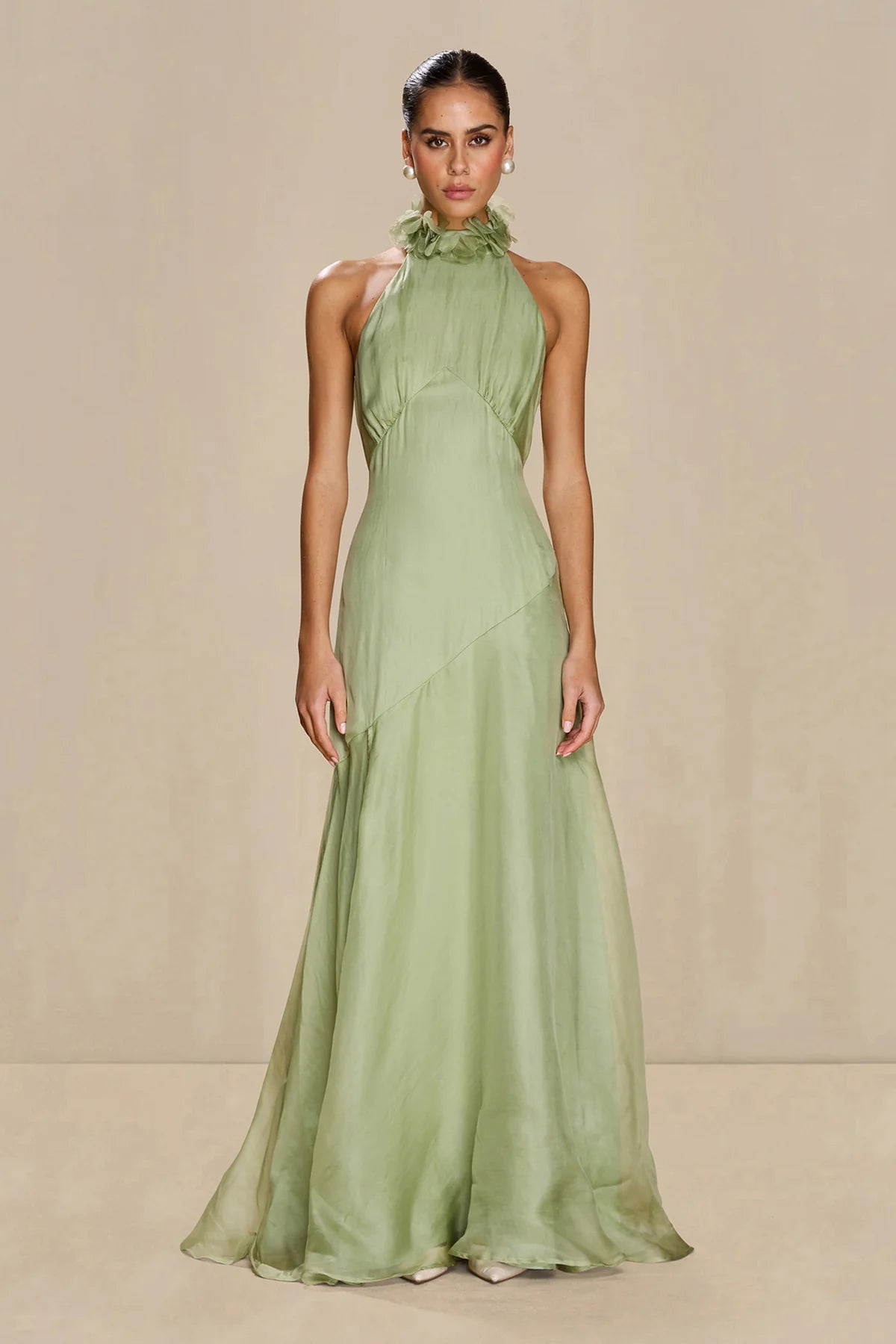 Sonya Noelle Gown - Moss