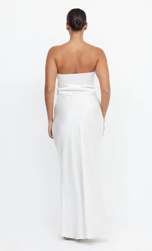 THE DREAMER STRAPLESS DRESS - IVORY