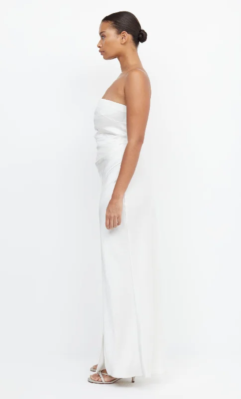 THE DREAMER STRAPLESS DRESS - IVORY