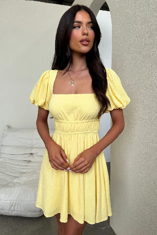 Whitney Dress - Baby Yellow