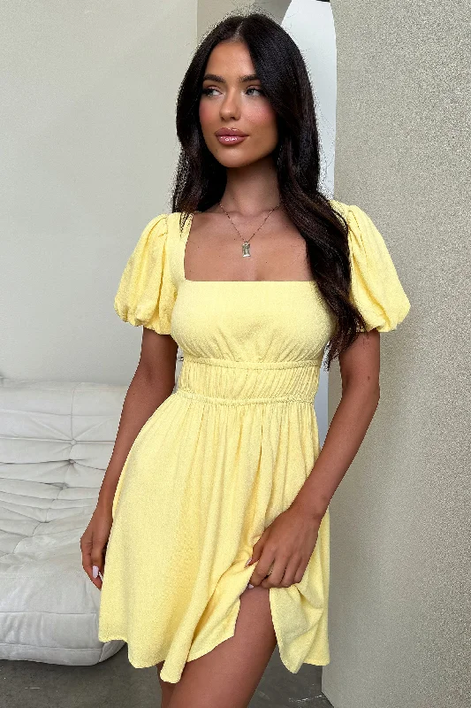 Whitney Dress - Baby Yellow