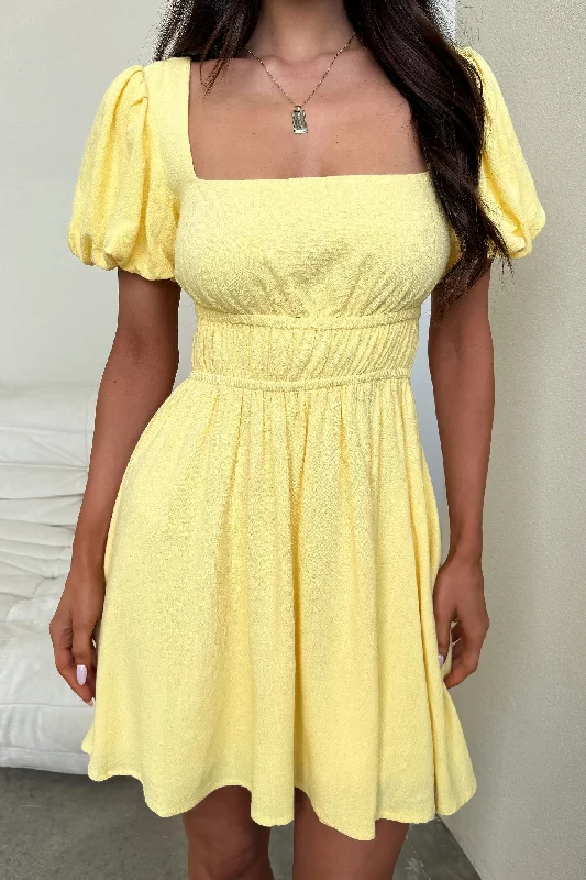 Whitney Dress - Baby Yellow